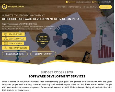 website thubmnail of Budgetcoders