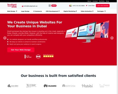 website thubmnail of Budgetweb.ae