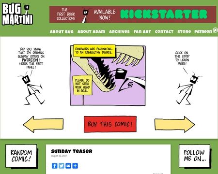 website thubmnail of Bug Martini