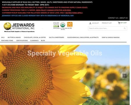 website thubmnail of Bulk Natural Oils