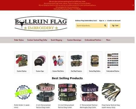 website thubmnail of Bullrun Flag