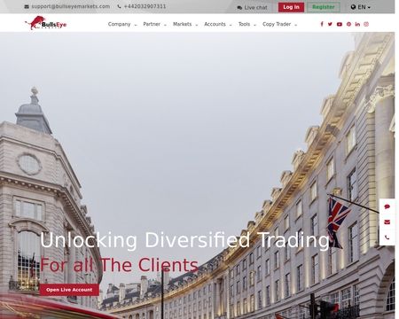 website thubmnail of BullsEye Markets