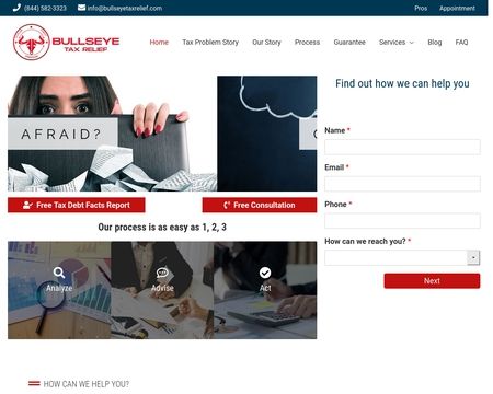 website thubmnail of Bullseyetaxrelief