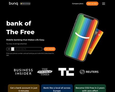 website thubmnail of Bunq.co