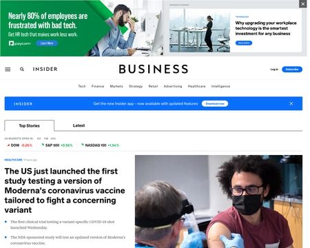 website thubmnail of Business Insider