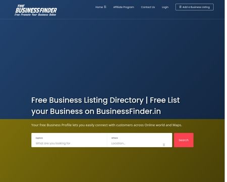 website thubmnail of The Business Finder