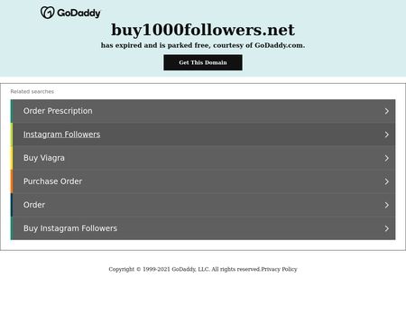 website thubmnail of Buy1000followers.net