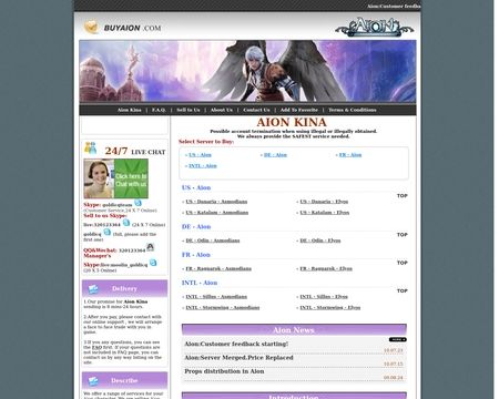 website thubmnail of BuyAion