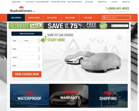 website thubmnail of BuyAutoCovers