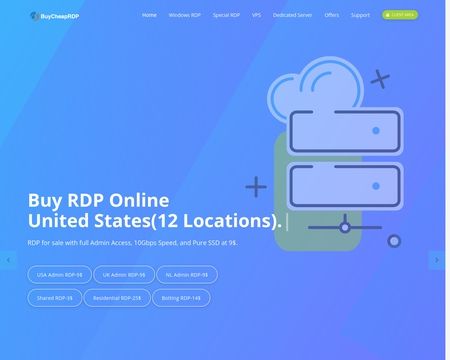 website thubmnail of Buy Cheap RDP