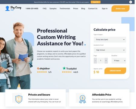 website thubmnail of Buy Essay Club