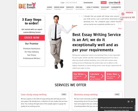 website thubmnail of BE Buy Essays