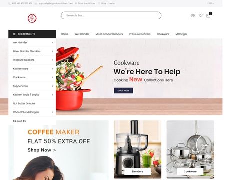 website thubmnail of BuyIndianKitchen