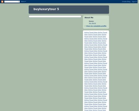 website thubmnail of Buyluxurytour05.blogspot
