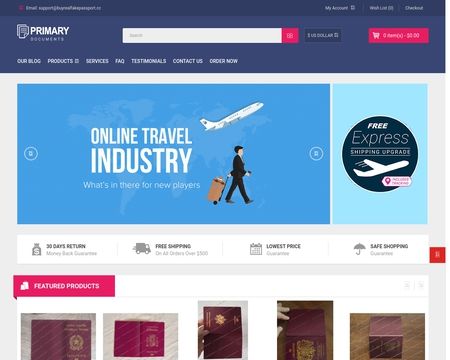 website thubmnail of Buyrealpassportonline.com