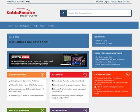 website thubmnail of CableAmerica
