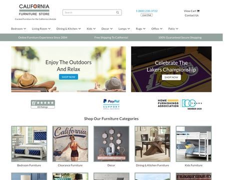 website thubmnail of California Furniture Store