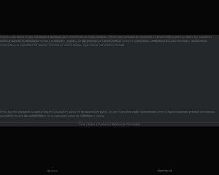 website thubmnail of Calculadoraalicia