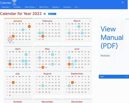 website thubmnail of Calendar-12