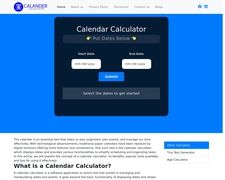 Thumbnail of Calendarcalculator.net