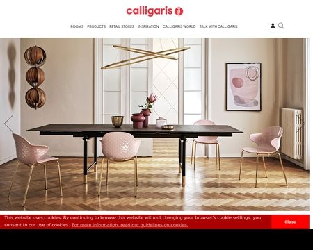website thubmnail of Calligaris