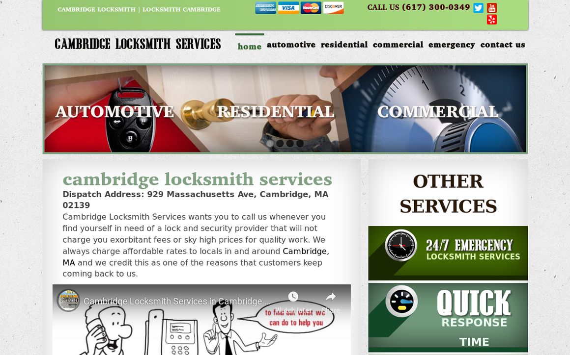 website thubmnail of Cambridgelocksmiths.net