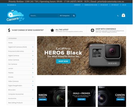 website thubmnail of CameraSky Australia