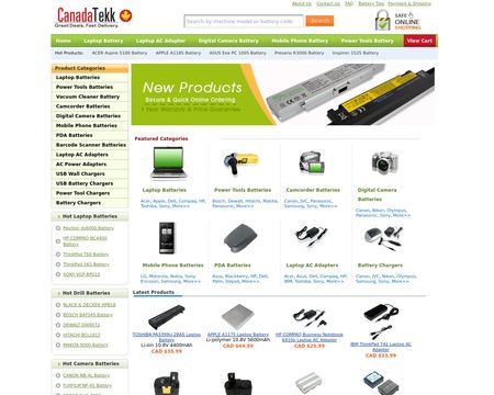 website thubmnail of CanadaTekk