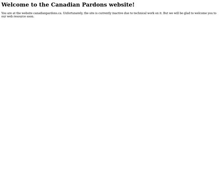 website thubmnail of Canadianpardons.ca
