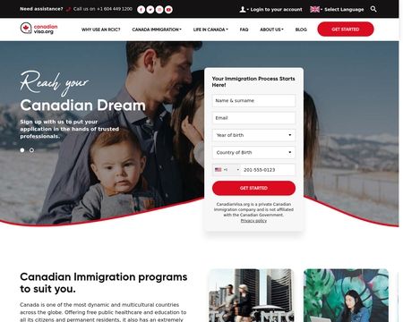 website thubmnail of Canadianvisa.org