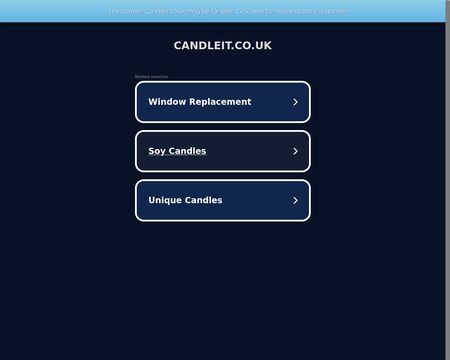 website thubmnail of Candle Lit