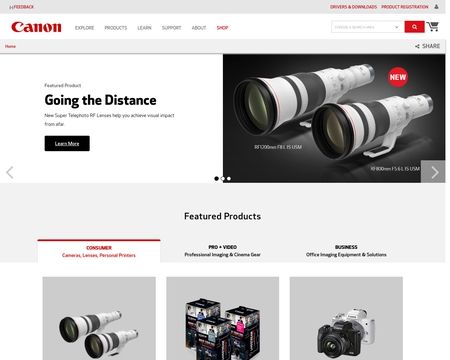 website thubmnail of Canon U.S.A., Inc.