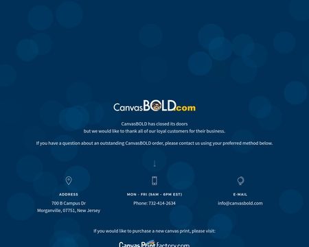 website thubmnail of CanvasBold
