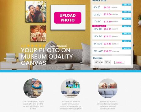 website thubmnail of CanvasPrintFactory