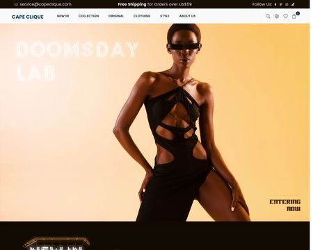 website thubmnail of CapeClique
