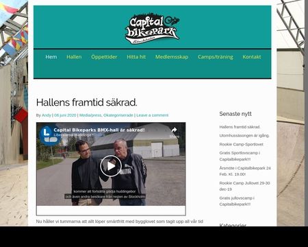 website thubmnail of Capitalbikepark.se