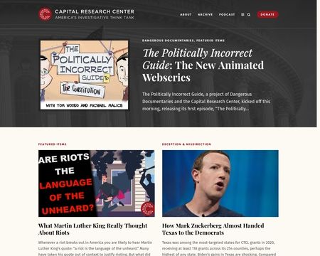website thubmnail of Capital Research Center