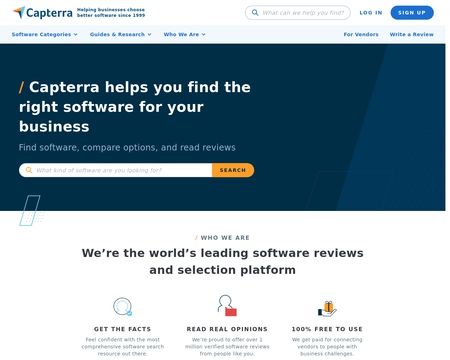 website thubmnail of Capterra