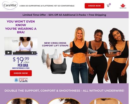 website thubmnail of CaraMia Bra