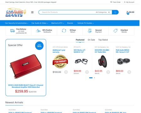 website thubmnail of CarAudioGiants