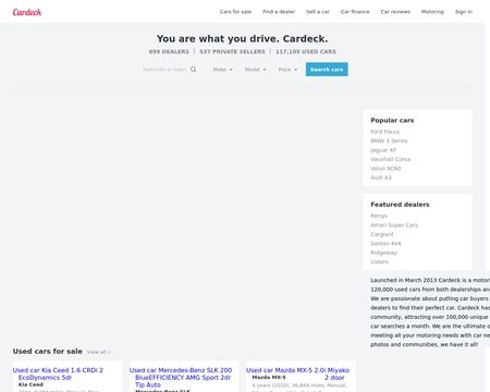 website thubmnail of Cardeck.co.uk