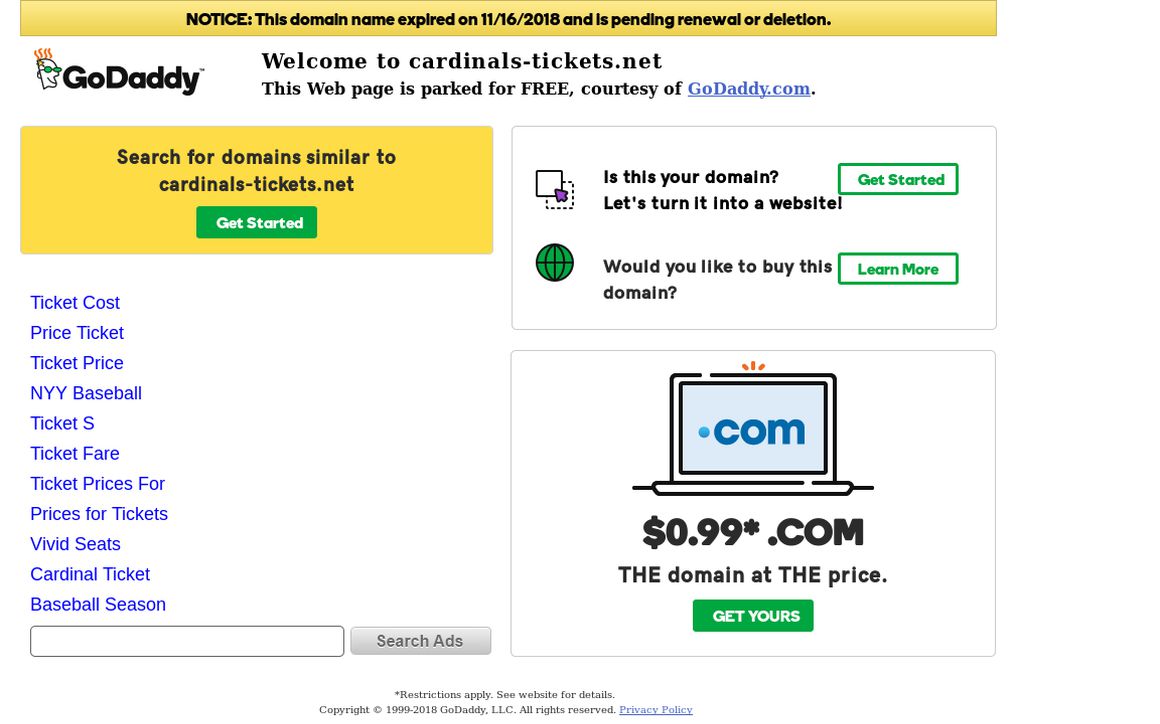 website thubmnail of Cardinals-tickets.net