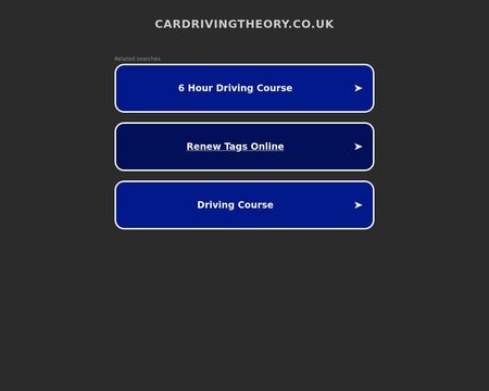 website thubmnail of CarDrivingTheory.co.uk
