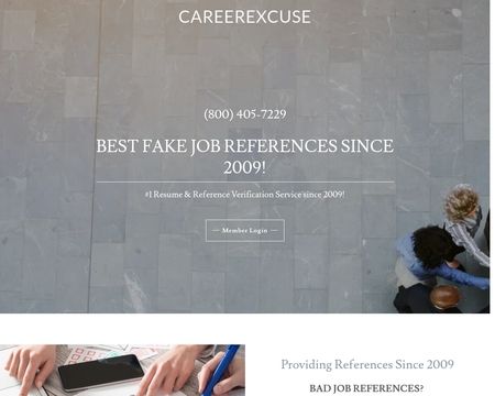 website thubmnail of CareerExcuse