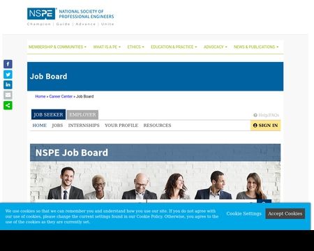 website thubmnail of Careers.nspe.org