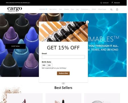 website thubmnail of Cargo Cosmetics