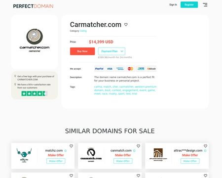 website thubmnail of Car Match
