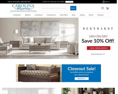 website thubmnail of Carolina Rustica
