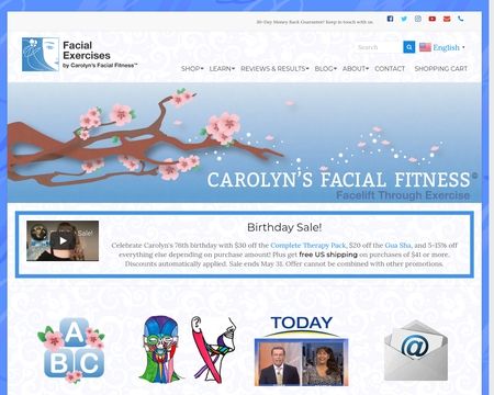 website thubmnail of Carolyn's Facial Fitness
