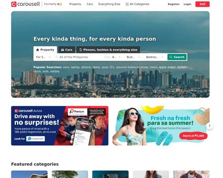 website thubmnail of Carousell